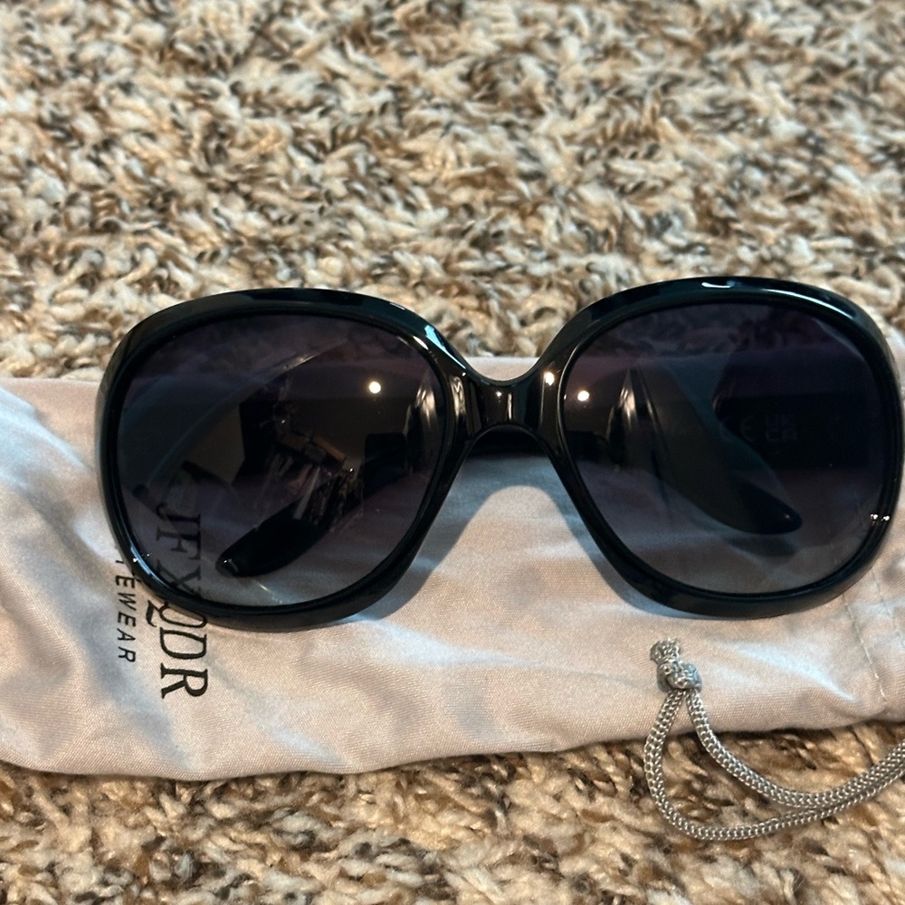 Glossy Black Sunglasses